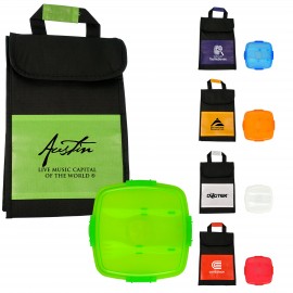 Insulated Clip Top Chillin' Cooler Set with Logo  Insulated Clip Top Chillin