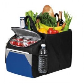 Custom Embroidered 2 Part 12 Pack COOLER with Folding Section  Custom Embroidered 2 Part 12 Pack COOLER with Folding Section