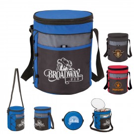 Logo Branded Barreled Cooler Bag