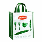 Promotional Custom 145g Laminated RPET Gift Bag 9"x11"x7"