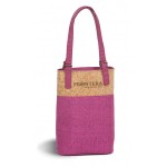 Custom Printed Luxe Double Bottle Wine Tote