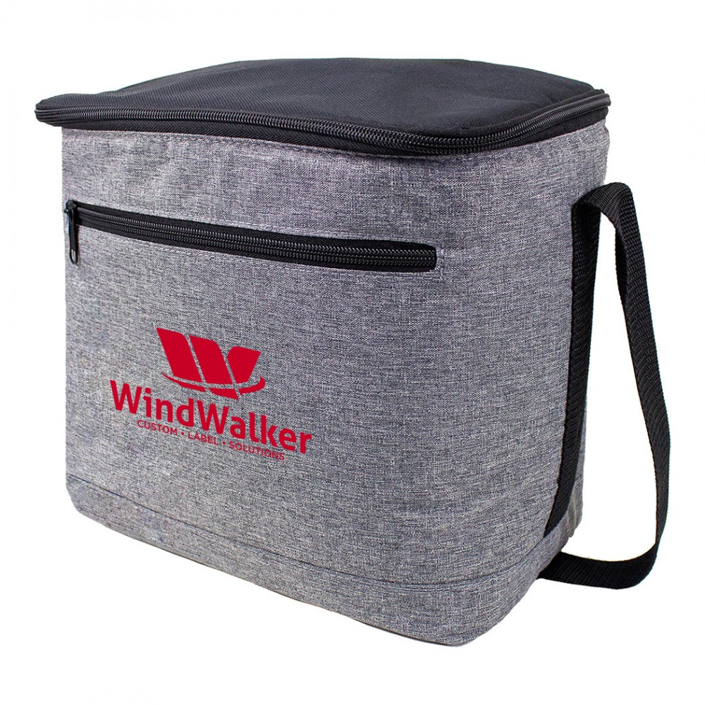 Tall Heathered Lunch Cooler with Logo Tall Heathered Lunch Cooler with Logo