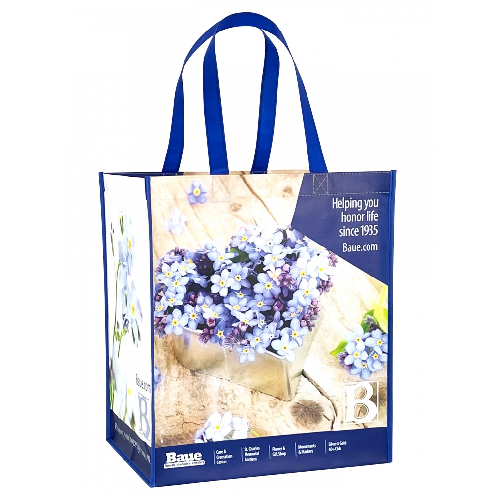 Custom Printed Full-Color Laminated Non-Woven Grocery Tote Bag 13"x15"x8" Custom Printed Full-Color Laminated Non-Woven Grocery Tote Bag 13"x15"x8"