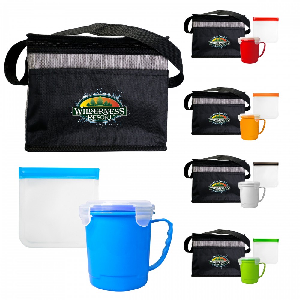 Black Graph Soup & Sandwich Set with Logo
