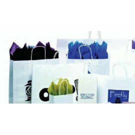 Custom Imprinted Short Run White Paper Shopping Bag (14"x10"x15 1/2")  Custom Imprinted Short Run White Paper Shopping Bag (14"x10"x15 1/2")