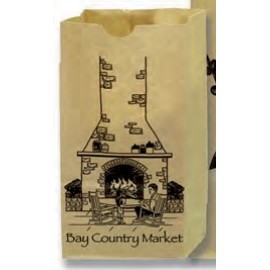 Number 6 Natural Kraft Grease Resistant Grocery Bags (6"x3 5/8"x11 1/16") Logo Imprinted  Number 6 Natural Kraft Grease Resistant Grocery Bags (6"x3 5/8"x11 1/16") Logo Imprinted