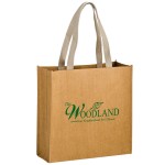 Custom Printed TIDAL WAVE - Washable Kraft Paper Tote Bag w/ Web Handle (13"x5"x13")