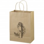 Eco Jenny Kraft-Brown Shopper Bag (Flex Ink) Logo Imprinted
