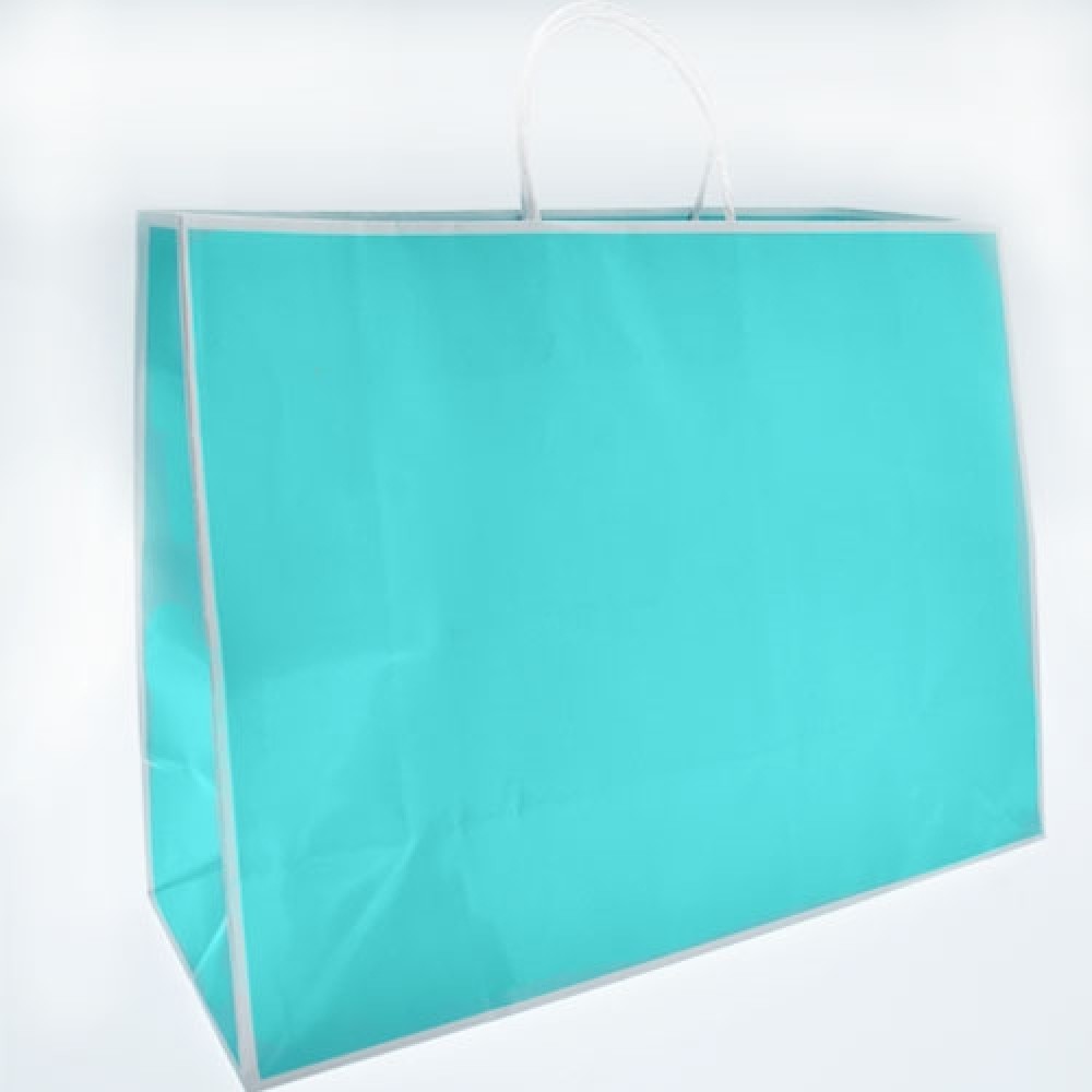 Custom Printed Large Sophie Eurotote Shopping Bag (16"x6"x12") (Bay Blue) Custom Printed Large Sophie Eurotote Shopping Bag (16"x6"x12") (Bay Blue)
