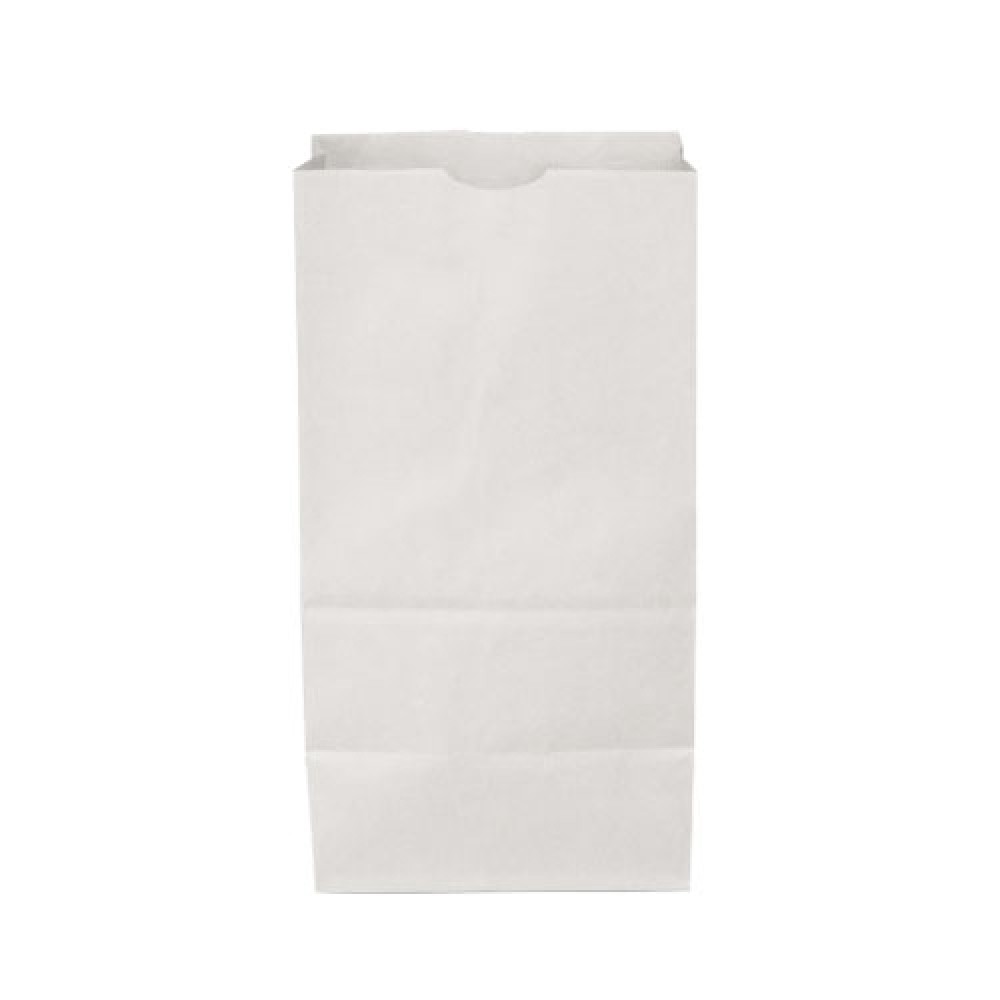 Custom Imprinted White Kraft 12# Paper SOS/ Grocery Bag (7.12"x4.5"x13.75")
