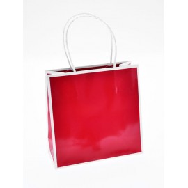 Small Sophie Eurotote Shopping Bag (7"x3"x7") (Red) Custom Printed