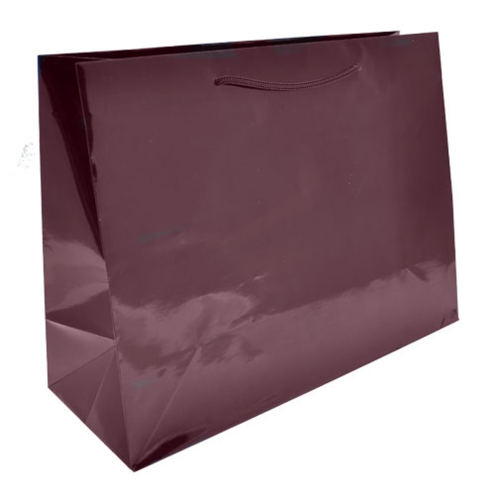 Colored High Gloss Eurotote Bag (16"x6"x12") (Burgundy) Custom Imprinted Colored High Gloss Eurotote Bag (16"x6"x12") (Burgundy) Custom Imprinted