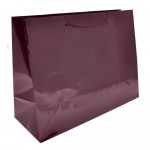 Colored High Gloss Eurotote Bag (16"x6"x12") (Burgundy) Custom Imprinted