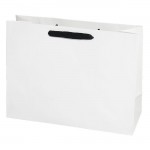 Premium Cotton Twill Handle Eurototes (16"x6"x12") (Hot Stamped) (Black Tie) Logo Imprinted