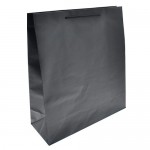 Logo Imprinted Euro Tint Tote Bag (16"x6"x18") (Black)