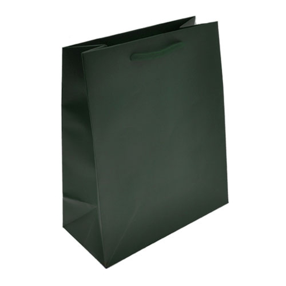 Colored Matte Finish Eurotote Bag (8"x4"x10") (Hunter) Logo Imprinted Colored Matte Finish Eurotote Bag (8"x4"x10") (Hunter) Logo Imprinted