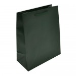 Colored Matte Finish Eurotote Bag (8"x4"x10") (Hunter) Logo Imprinted