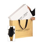 Logo Imprinted Large Non-Woven Hybrid Tote with Paper Exterior (24"x6"x18")