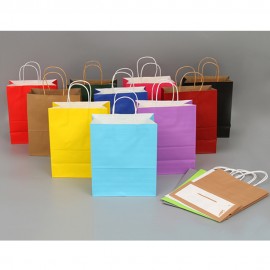 Kraft Paper Shopping Hand Bag Logo Imprinted  Kraft Paper Shopping Hand Bag Logo Imprinted