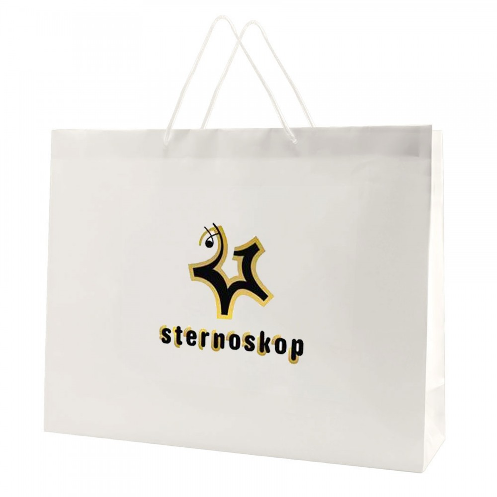 White Gloss Laminated Eurototes Custom Printed White Gloss Laminated Eurototes Custom Printed