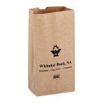 Logo Imprinted Natural Kraft Paper Popcorn Bag (Size 2 Lb.) - Flexo Ink