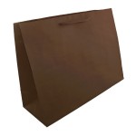 Logo Imprinted Premium Cotton Twill Handle Eurototes (16"x16"x12") (Ink Printed) (Espresso Brown)