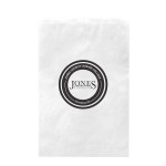 White Kraft Paper Merchandise Bag (14"x3"x21") Custom Printed