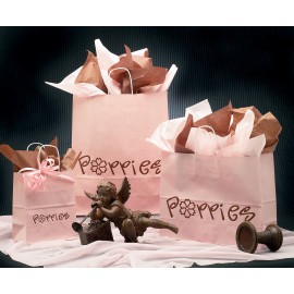 Ice Collection Pink Ice Shopping Bag (8"x4.5"x10.25") Custom Imprinted