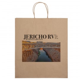 Brute Eco Kraft-Brown Shopper (Chromatic) Custom Imprinted  Brute Eco Kraft-Brown Shopper (Chromatic) Custom Imprinted