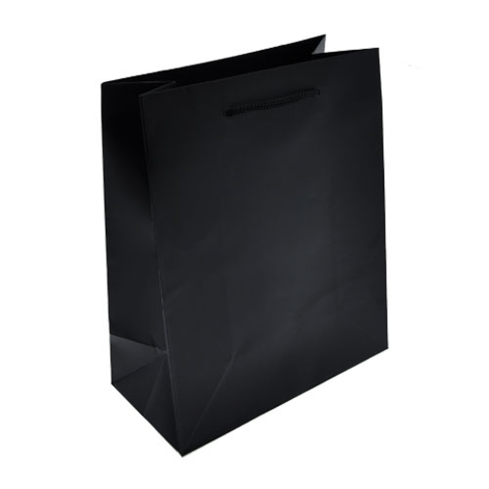 Colored Matte Finish Eurotote Bag (8"x4"x10") (Black) Custom Imprinted Colored Matte Finish Eurotote Bag (8"x4"x10") (Black) Custom Imprinted