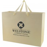 Tinted Kraft Eurotote Bag (16"x6"12") Custom Printed