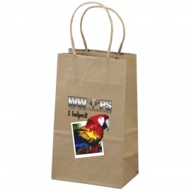 Custom Printed Eco Pup Kraft-Brown Shopper Bag (ColorVista)