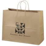 Eco Vogue Kraft-Brown Shopper Bag (Flexo Ink) Logo Imprinted