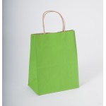 Natural Tint Apple Green Shadow Stripe Bag (16"x6"x13") Custom Imprinted