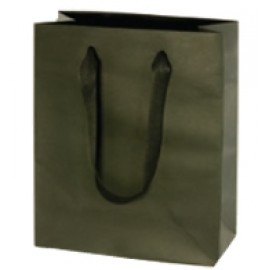 Premium Cotton Twill Handle Eurototes (20"x 6"x14") (Hot Stamped) (Black) Custom Printed