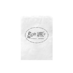 White Kraft Paper Merchandise Bag (8 1/2"x11") - Flexo Ink Logo Imprinted