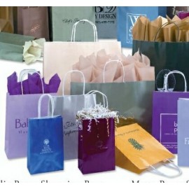 Logo Imprinted 16"x6"x12" Hot Stamped High Gloss Paper Shopping Bag  Logo Imprinted 16"x6"x12" Hot Stamped High Gloss Paper Shopping Bag