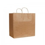 ECO Natural Kraft Shopping Bag (13"x7"x13") Custom Imprinted