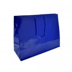 Colored High Gloss Eurotote Bag (13"x5"x10") (Royal) Custom Printed