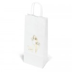 Vino White Shopper Bag (Foil) Custom Imprinted