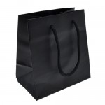 Custom Printed Euro Tint Tote Bag (5 1/2"x3 1/2"x6") (Black)