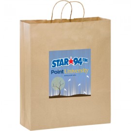 Custom Printed Paper Shopping Bags 16x6x19 Printed Four Color Process
