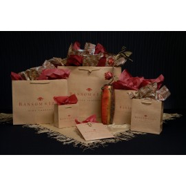 Logo Imprinted Non-Laminated Kraft Brown Euro Tote (16"x4.75"x13")