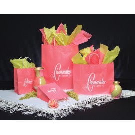 Ice Collection Island Pink Ice Shopping Bag (8"x4.5"x10.25") Custom Printed