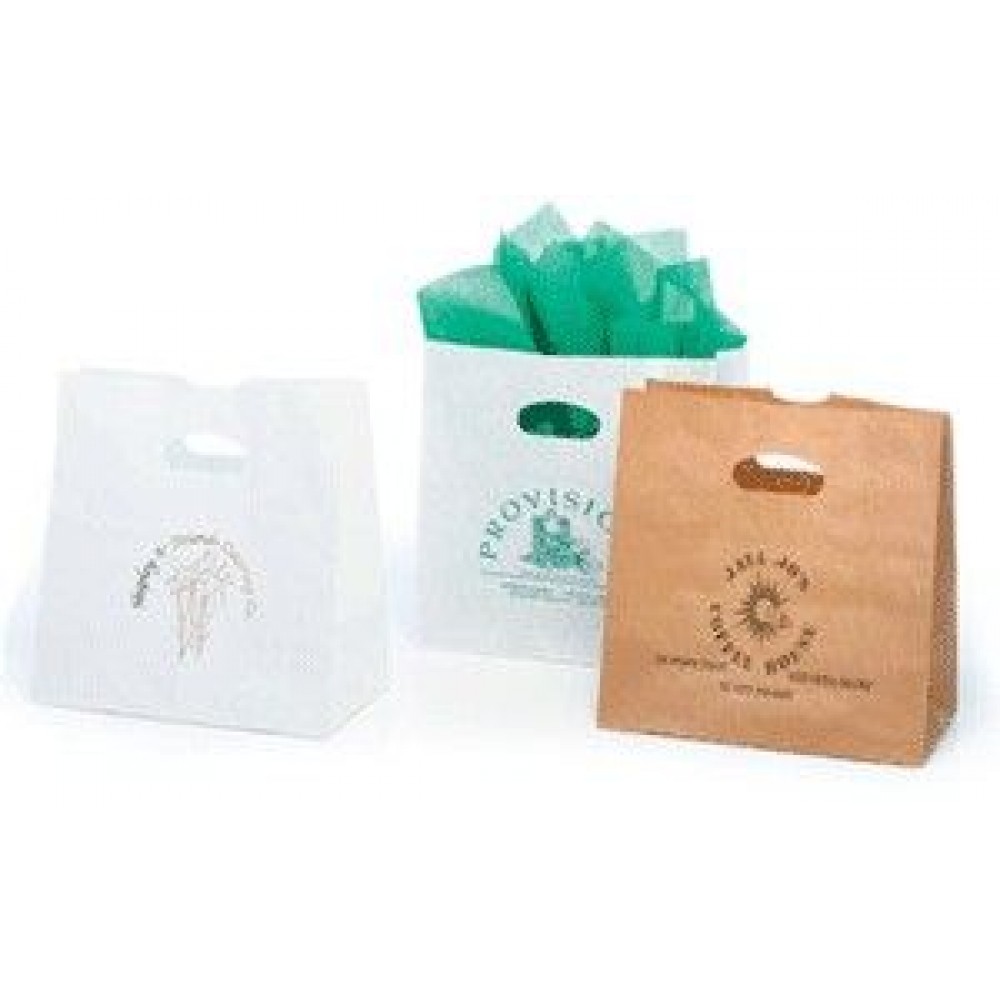 Logo Imprinted Die Cut Paper Shopping Bag Logo Imprinted Die Cut Paper Shopping Bag
