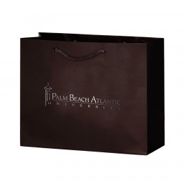 Custom Printed Matte Laminated Euro Tote Bag w/ Macrame Rope Handles (9"x3"x7")  Custom Printed Matte Laminated Euro Tote Bag w/ Macrame Rope Handles (9"x3"x7")