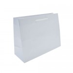 Process Printed Gloss Laminated Euro Tote Bag (White) (13"x5"x10") Custom Imprinted