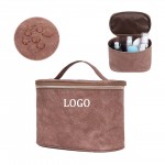 Large Capacity Tyvek Barrel Cosmetic Bag Custom Imprinted