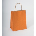 Terra Cotta Orange Shadow Stripe Bag (16"x6"x13") Logo Imprinted