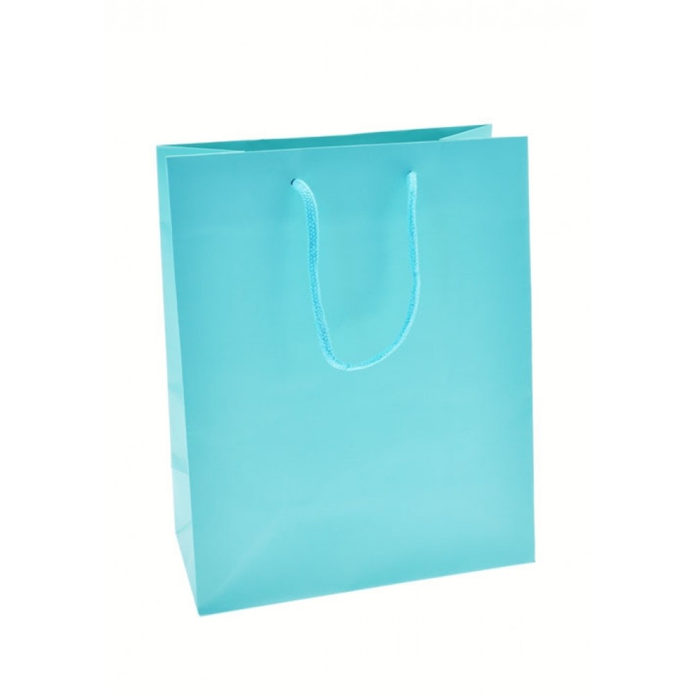 Euro Tint Tote Bag (8"x4"x10") (Robins Egg Blue) Custom Printed Euro Tint Tote Bag (8"x4"x10") (Robins Egg Blue) Custom Printed